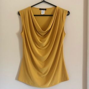 Cowl Neck Sleeveless Blouse